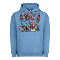 Pigment Pebble Blue it takes a lot of sparkle to be a cna Urban Hoodie - JahusDesignShop