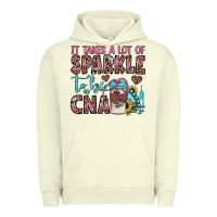 Pigment Pistachio it takes a lot of sparkle to be a cna Urban Hoodie - JahusDesignShop