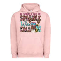 Pigment Salmon it takes a lot of sparkle to be a cna Urban Hoodie - JahusDesignShop
