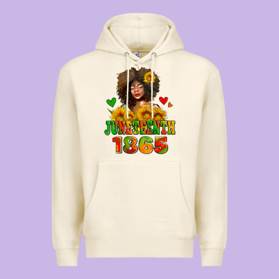 Afro Woman Juneteenth 1865 Premium Hoodie Designed By Adodesignshop