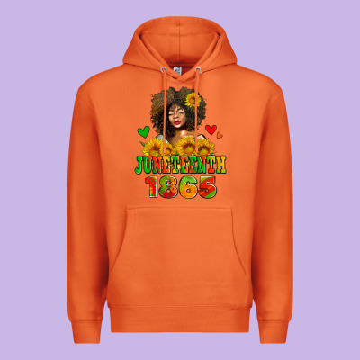 Afro Woman Juneteenth 1865 Premium Hoodie Designed By Adodesignshop
