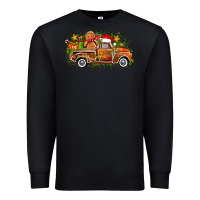 Black christmas gingerbread truck Premium Sweatshirt - Zillion Design Studio