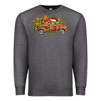 Charcoal Heather christmas gingerbread truck Premium Sweatshirt - Zillion Design Studio