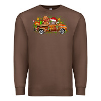 Chestnut christmas gingerbread truck Premium Sweatshirt - Zillion Design Studio