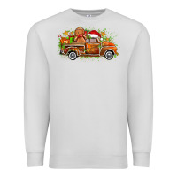 Dove Grey christmas gingerbread truck Premium Sweatshirt - Zillion Design Studio