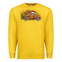 Lemon christmas gingerbread truck Premium Sweatshirt - Zillion Design Studio