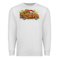 Oatmeal Heather christmas gingerbread truck Premium Sweatshirt - Zillion Design Studio