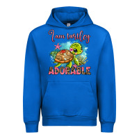 Cobalt i am turtley adorable Urban Hoodie - AdoDesignShop