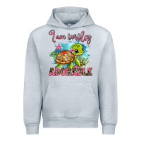 Heather Grey i am turtley adorable Urban Hoodie - AdoDesignShop