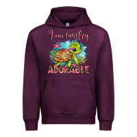 Mauve Wine i am turtley adorable Urban Hoodie - AdoDesignShop
