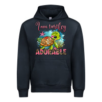 Navy i am turtley adorable Urban Hoodie - AdoDesignShop