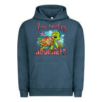 Pigment Midnight Navy i am turtley adorable Urban Hoodie - AdoDesignShop