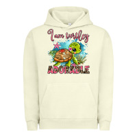Pigment Pistachio i am turtley adorable Urban Hoodie - AdoDesignShop