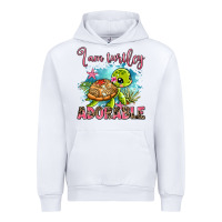 White i am turtley adorable Urban Hoodie - AdoDesignShop