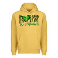 Antique Gold love st patrick s heart Premium Hoodie - JahusDesignShop