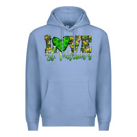 Colony Blue love st patrick s heart Premium Hoodie - JahusDesignShop