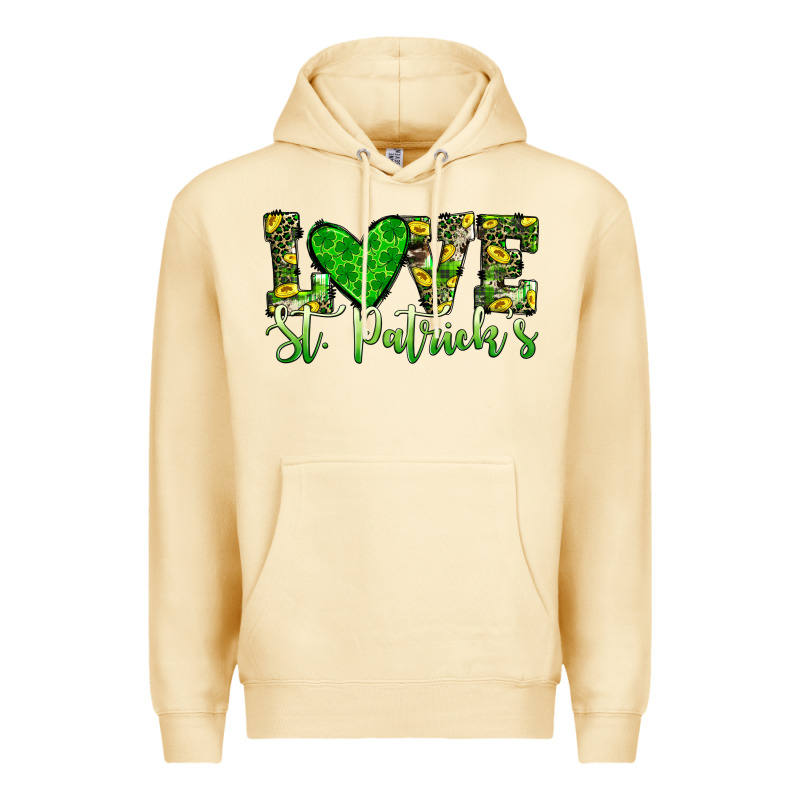 Love St Patrick S Heart Premium Hoodie by JahusDesignShop | Teevron