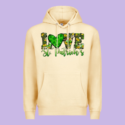 Love St Patrick S Heart Premium Hoodie Designed By Jahusdesignshop