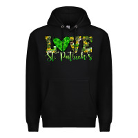 Black love st patrick s heart Premium Hoodie - JahusDesignShop