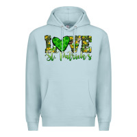 Blue Mist love st patrick s heart Premium Hoodie - JahusDesignShop