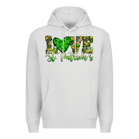 Dove Grey love st patrick s heart Premium Hoodie - JahusDesignShop