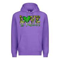 Purple love st patrick s heart Premium Hoodie - JahusDesignShop