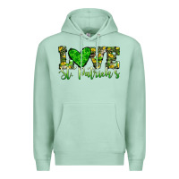 Seafoam love st patrick s heart Premium Hoodie - JahusDesignShop