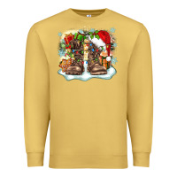 Antique Gold army christmas Premium Sweatshirt - Zillion Design Studio