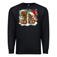 Black army christmas Premium Sweatshirt - Zillion Design Studio