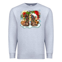 Heather Grey army christmas Premium Sweatshirt - Zillion Design Studio