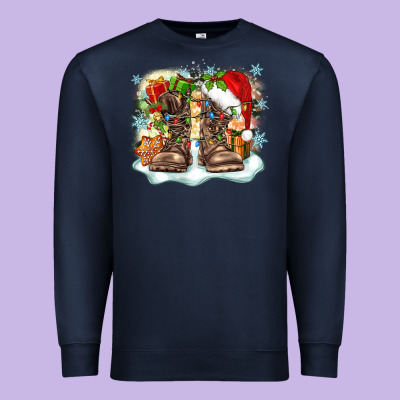 Army Christmas Premium Sweatshirt Designed By Zillion Design Studio