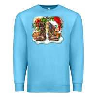 Ocean Blue army christmas Premium Sweatshirt - Zillion Design Studio