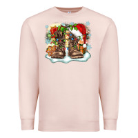 Pale Pink army christmas Premium Sweatshirt - Zillion Design Studio