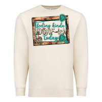 Sandshell feeling kinda idgafish today Premium Sweatshirt - texasbilliewilder