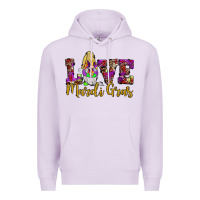 Lilac love mardi gras gnome Premium Hoodie - JahusDesignShop