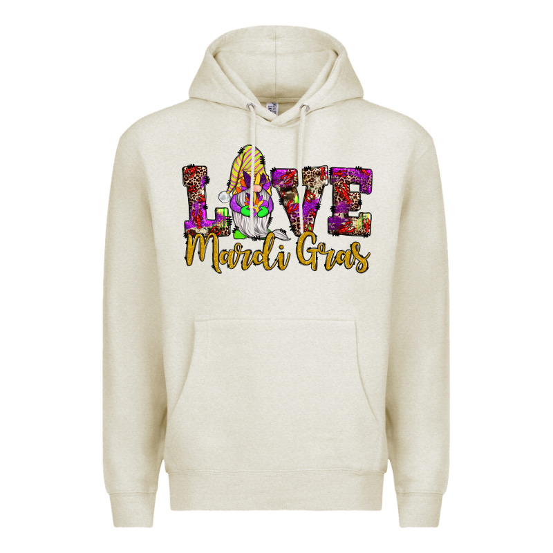 Love Mardi Gras Gnome Premium Hoodie by JahusDesignShop | Teevron