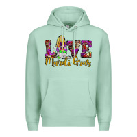 Seafoam love mardi gras gnome Premium Hoodie - JahusDesignShop