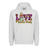 Dove Grey love mardi gras gnome Premium Hoodie - JahusDesignShop