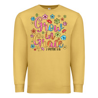 Antique Gold grow in grace Premium Sweatshirt - texasbilliewilder