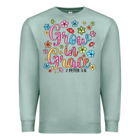 Seafoam grow in grace Premium Sweatshirt - texasbilliewilder