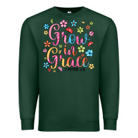 Sports Green grow in grace Premium Sweatshirt - texasbilliewilder