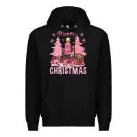 Black pink merry christmas bbs Premium Hoodie - BundleAndBundleShop