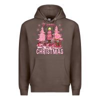 Pink Merry Christmas Bbs Premium Hoodie | Teevron