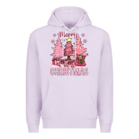 Lilac pink merry christmas bbs Premium Hoodie - BundleAndBundleShop