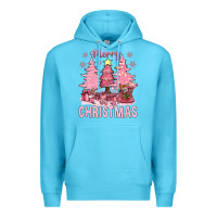 Ocean Blue pink merry christmas bbs Premium Hoodie - BundleAndBundleShop