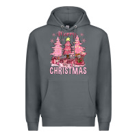 Rock pink merry christmas bbs Premium Hoodie - BundleAndBundleShop