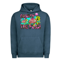 Pigment Midnight Navy go with the flow Urban Hoodie - AdoDesignShop