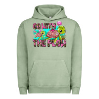 Pigment Oil Green go with the flow Urban Hoodie - AdoDesignShop