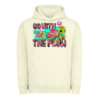 Pigment Pistachio go with the flow Urban Hoodie - AdoDesignShop