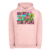 Pigment Salmon go with the flow Urban Hoodie - AdoDesignShop